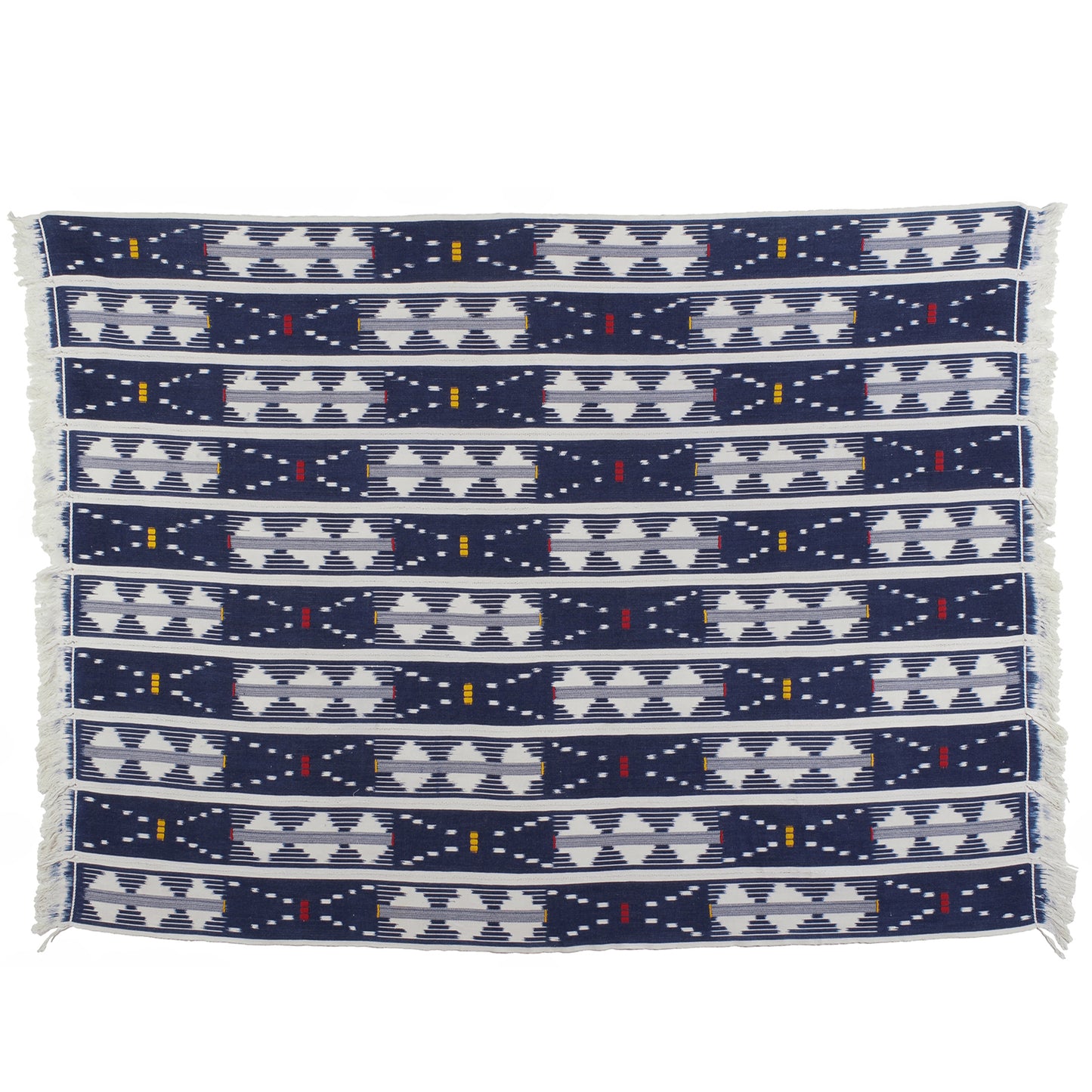 Vintage Handwoven Baule Cloth – 61″ × 44″, Côte d’Ivoire Heritage Piece
