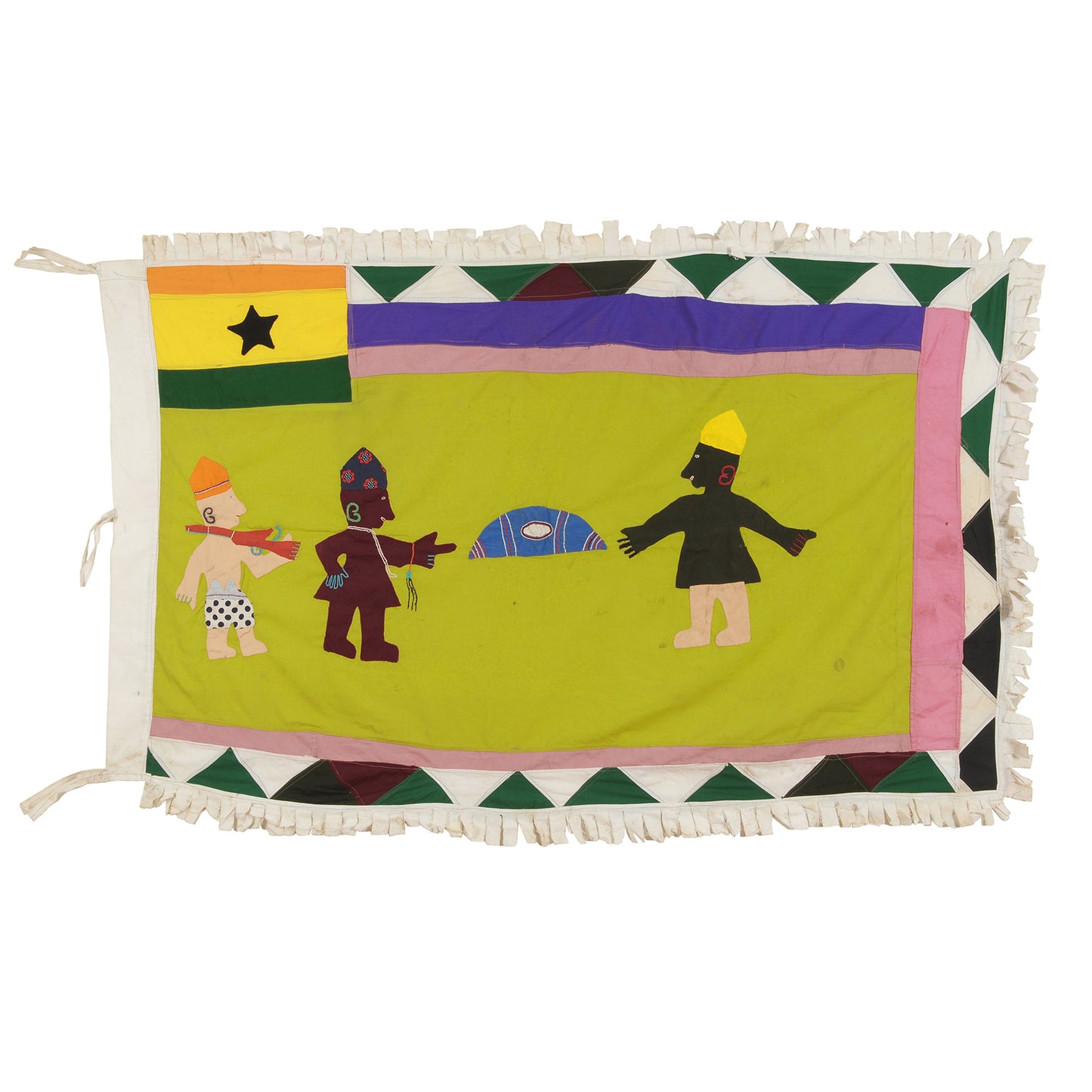 Traditional Ghanaian Asafo Flag - Authentic Symbol Of Fante African Heritage