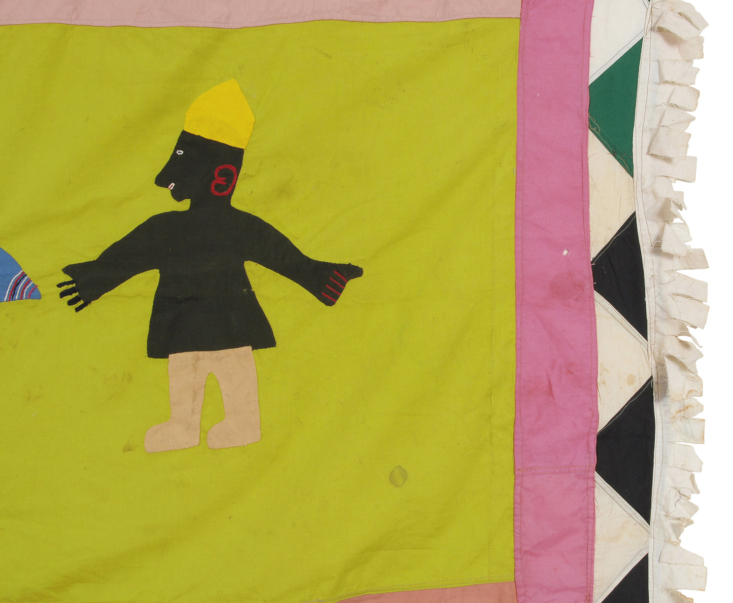 Traditional Ghanaian Asafo Flag - Authentic Symbol Of Fante African Heritage - zoomed-in detail