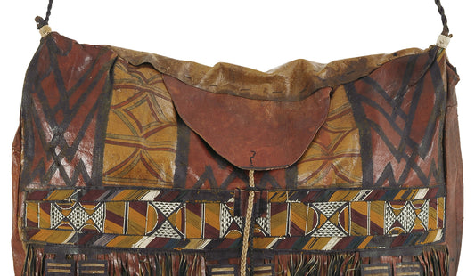 Authentic Tuareg Leather Bag – Sahara Nomad Ethnic Vintage Carryall