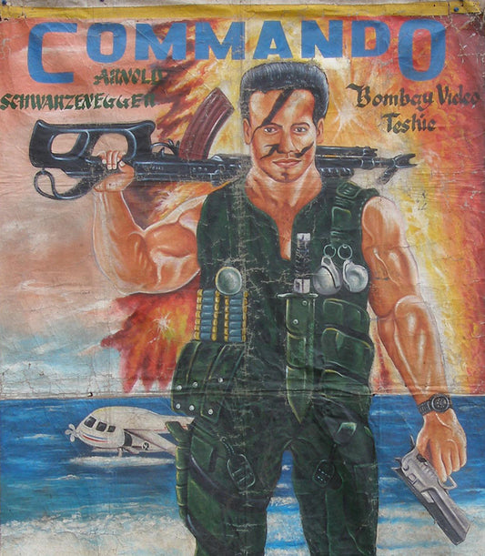 Commando Movie Poster | Authentic Ghanaian Hand Painted Art - alternate view