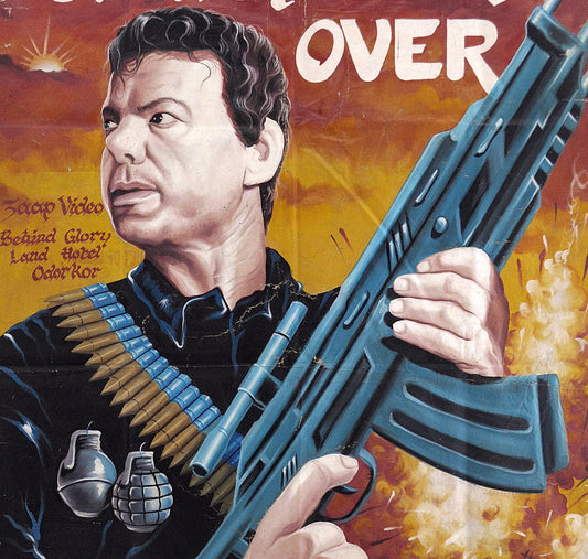 Deadly Takeover Movie Poster - Hand-Painted Ghanaian Art - alternate view