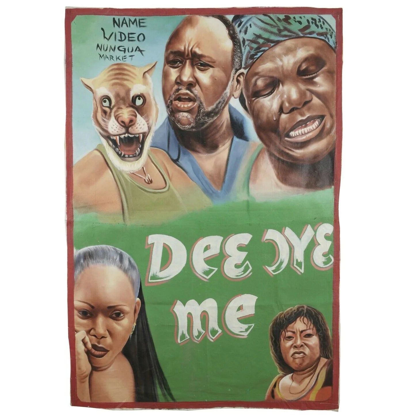 Dee Jye Me Movie Poster | Authentic African Hand-Painted Art