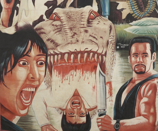 Enemy Unseen Movie Poster - Authentic Hand-Painted Ghanaian Art - alternate view