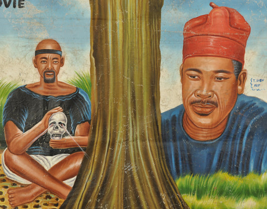 Evil Thing Movie Poster - Hand-Painted Ghanaian African Art - alternate view