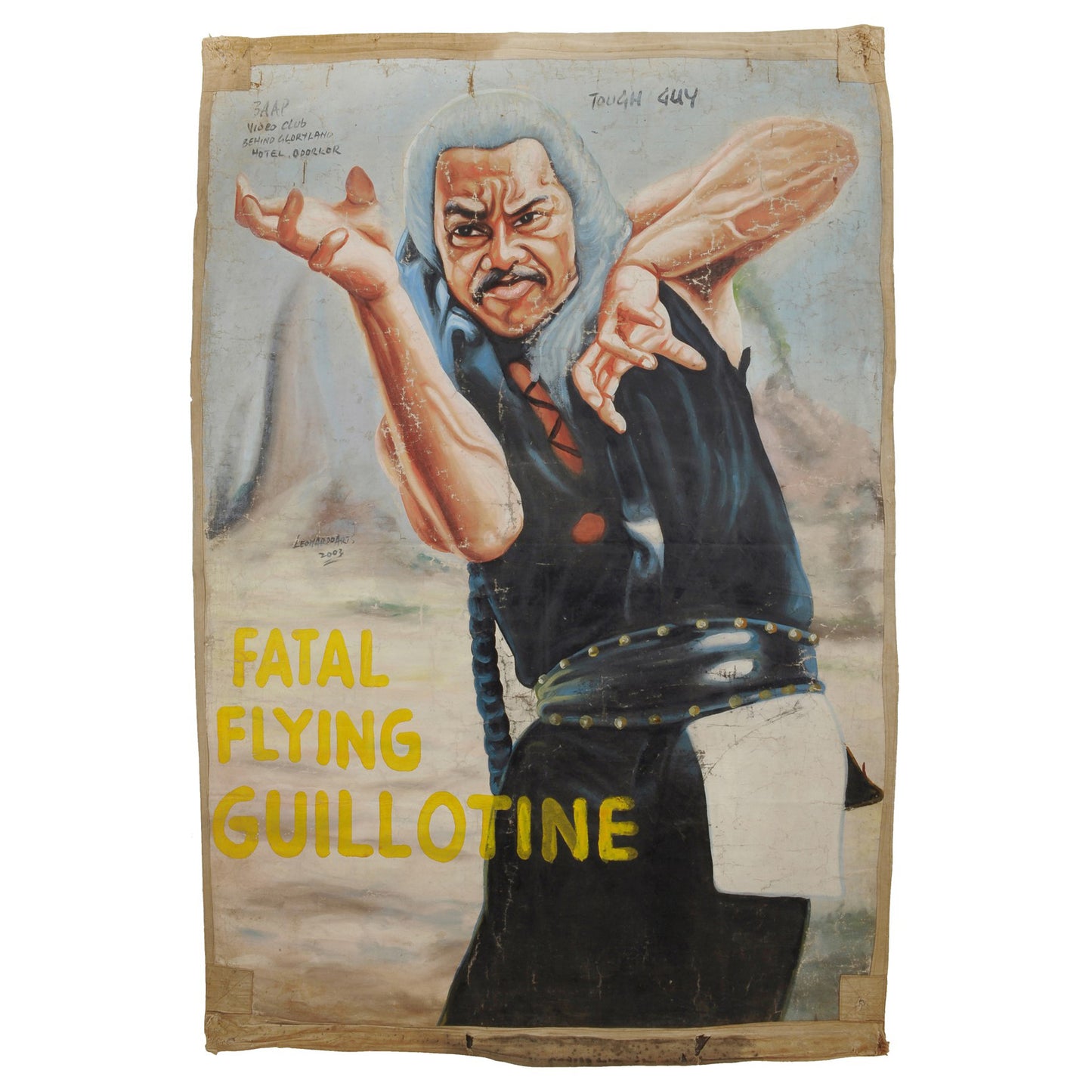 Fatal Flying Guillotines Movie Poster - Hand-Painted Ghana Art