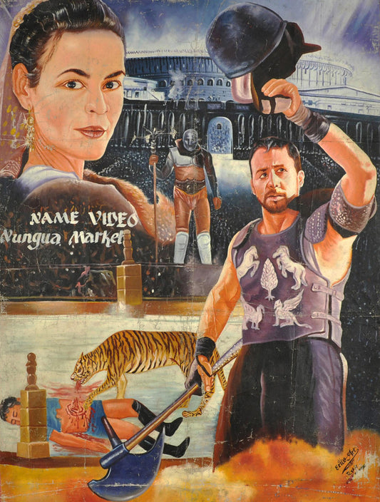 Hand-Painted Gladiator Movie Poster In Ghana - Masterpiece - alternate view
