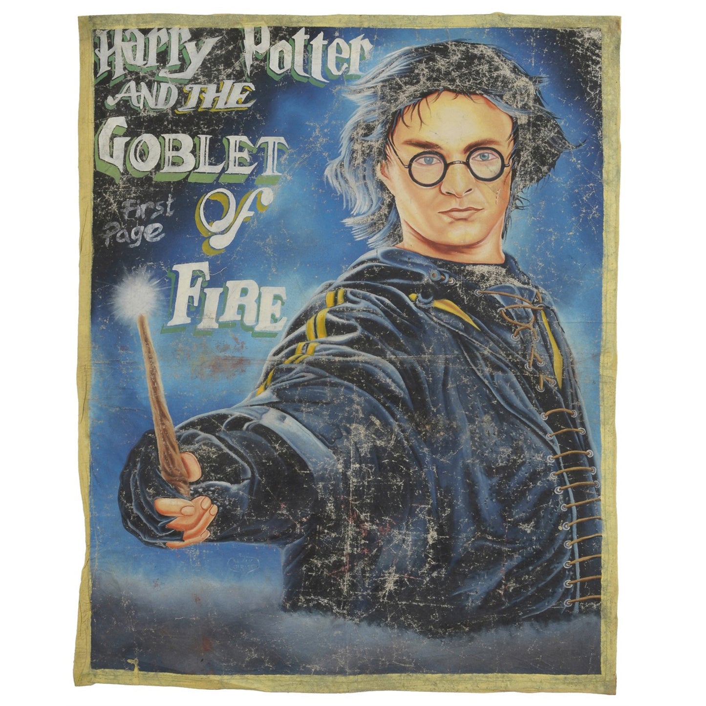 Harry Potter And The Goblet Of Fire - Hand-Painted Poster From Ghana