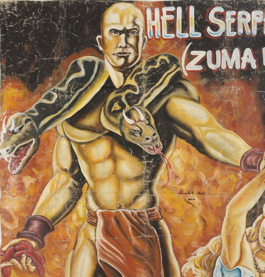 Hell Serpent Zuma Ii Movie Poster | Hand Painted In Ghana - alternate view