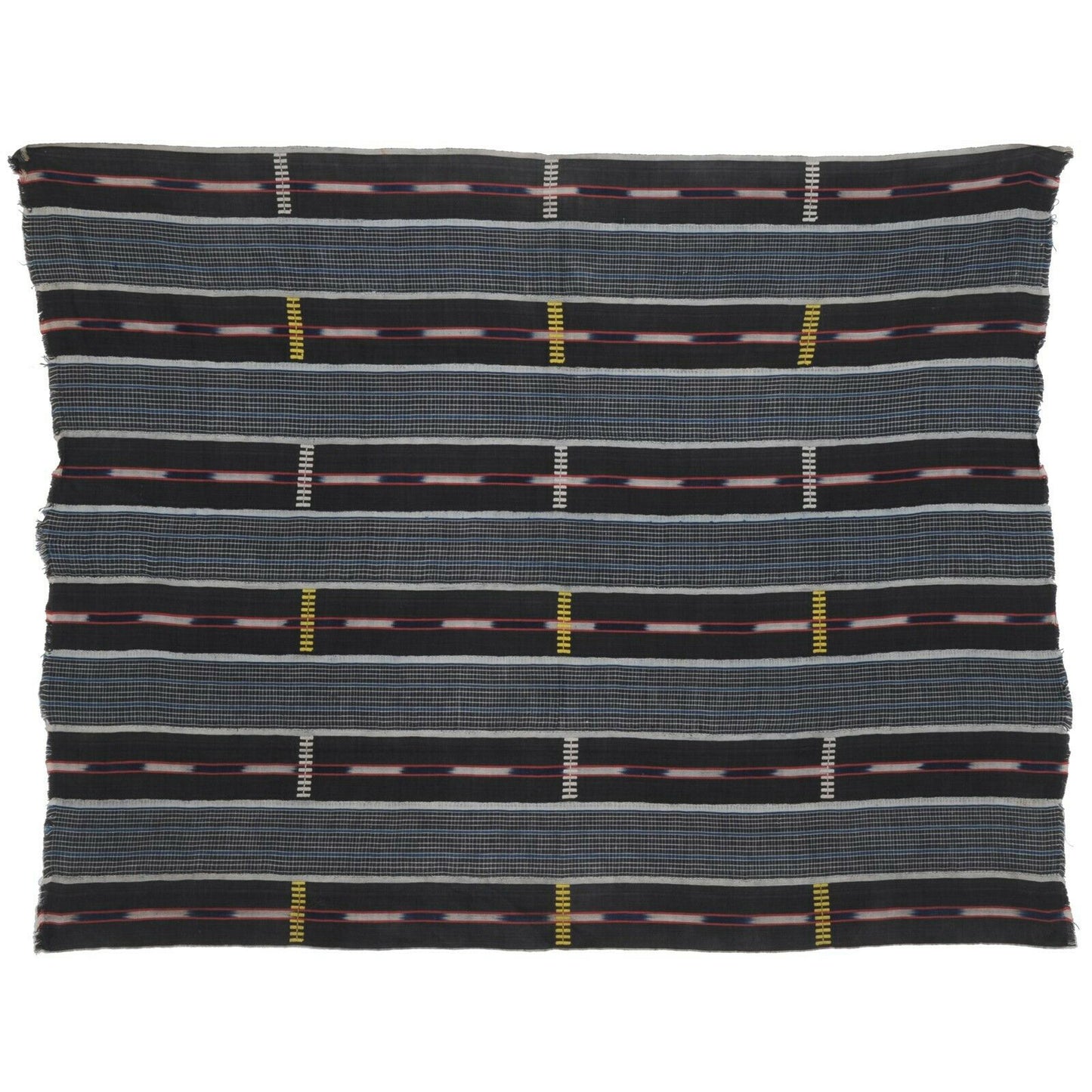Handwoven Baule Cloth Woman‑Size – Vintage Ivory Coast Textile