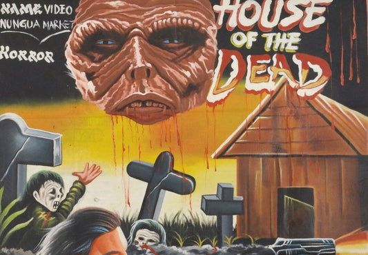 House Of The Dead - Original Hand-Painted Ghanaian Horror Movie Poster - alternate view