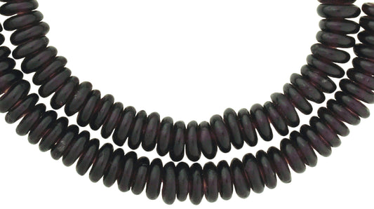 African Recycled Glass Beads 11Mm, Ghana Trade Beads, 21” Strand - alternate view