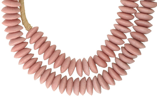 African Trade Beads - 14Mm Krobo Recycled Glass Beads From Ghana - alternate view