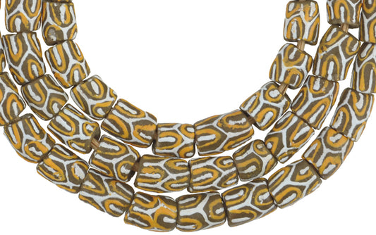 African Powder Glass Beads - Krobo Trade Beads 9-10Mm - alternate view