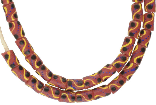 New Powder Glass Krobo Beads - Imitation Venetian Fancy Trade Beads - alternate view