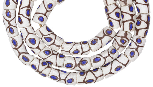 Fancy African Powder Glass Beads - Imitation Venetian Eye Beads - alternate view