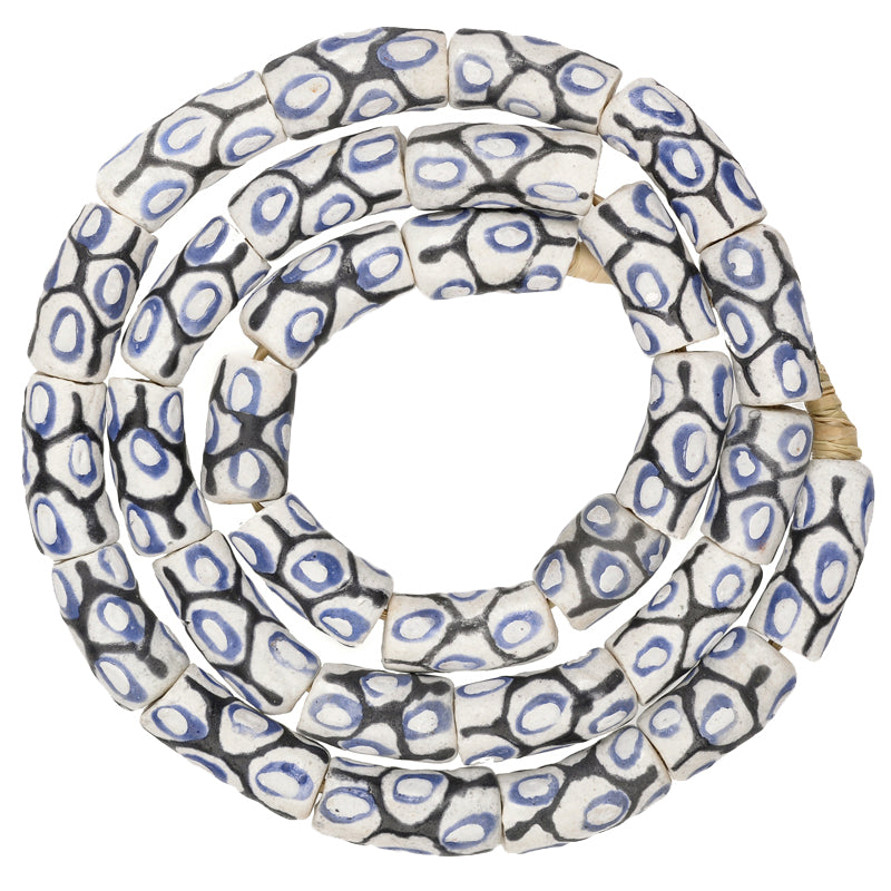 10Mm Fancy Krobo Powder Glass Beads - Ghana Trade Beads