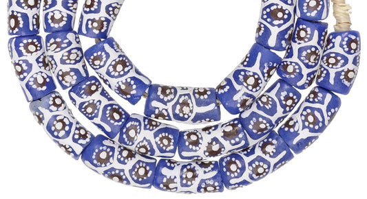 African Trade Beads: Fancy Krobo Powder Glass Beads, 10-11Mm - alternate view