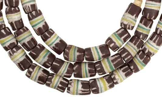 Powder Glass African Trade Beads - Recycled Krobo Beads From Ghana - alternate view