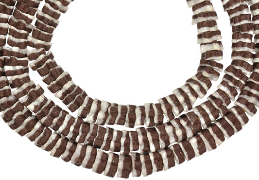 Powder Glass Krobo Beads Imitating Czech Flower Trade Beads - alternate view