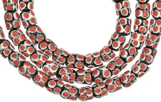 African Powder Glass Beads - Fancy Krobo Recycled Glass, 9Mm - alternate view