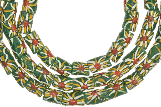 African Recycled Glass Beads - Fancy Krobo Trade Beads, 8Mm - alternate view