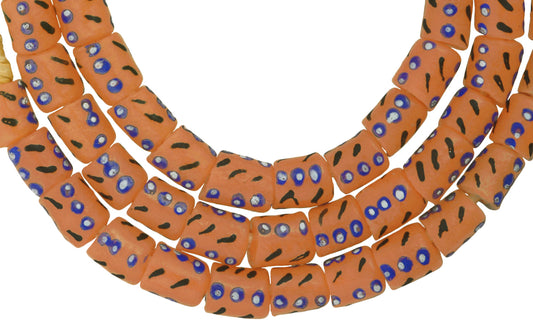 African Trade Beads: Fancy Krobo Powder Glass Beads, 8Mm, Ghana - alternate view