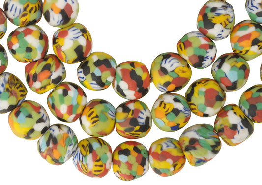 New African Trade Beads - Recycled Krobo Glass Beads From Ghana - alternate view