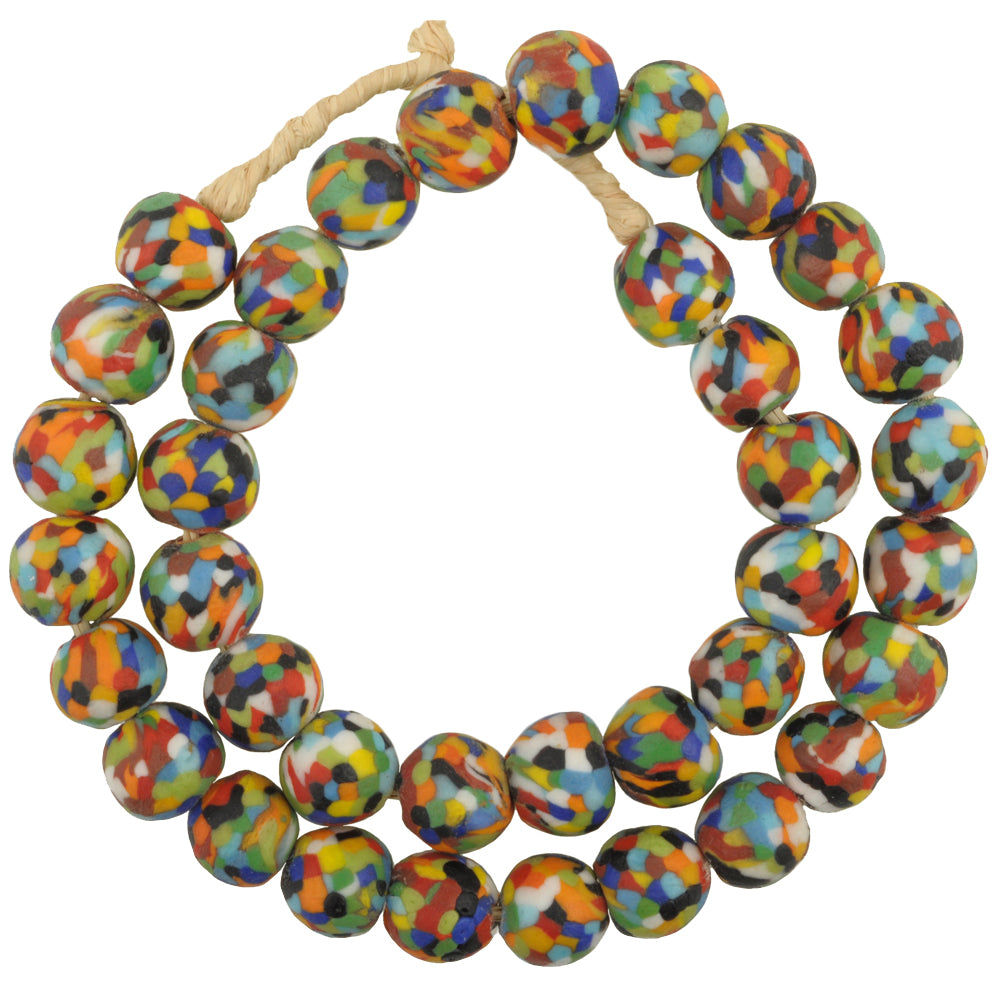 X-Large African Trade Beads - Recycled Glass Beads From Ghana