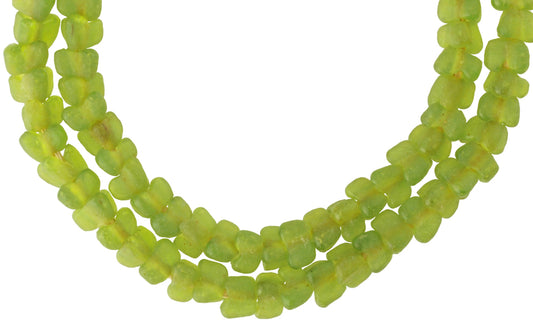 Uncommon Color Translucent Krobo Powder Glass Beads, 9Mm, 20" Strand - alternate view