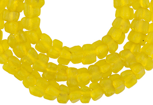 Uncommon Color Krobo Glass Beads, Translucent African Trade Beads - alternate view