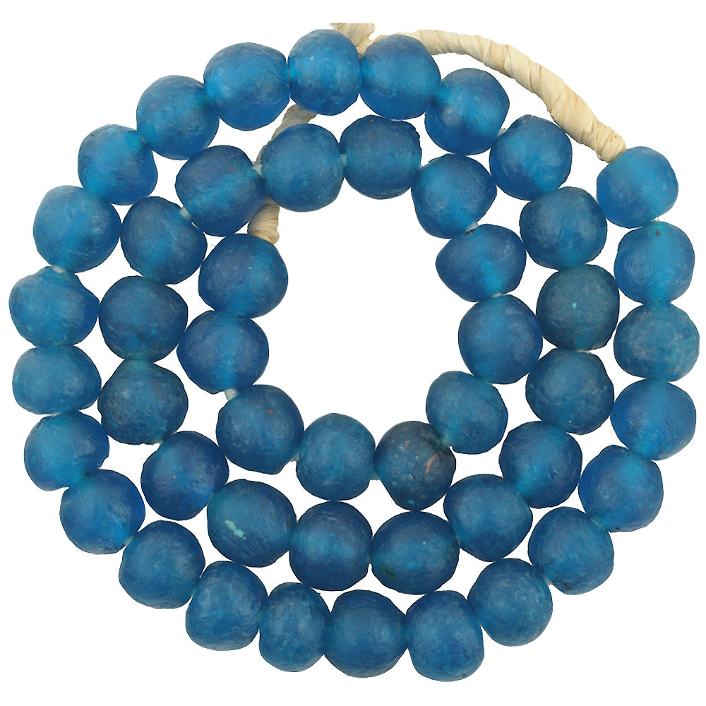 Translucent Krobo Glass Beads - Recycled African Trade Beads