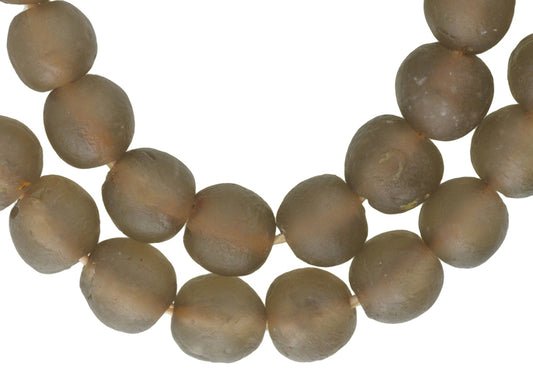 Translucent Krobo Glass Beads - 15-16Mm - African Recycled Trade Beads - alternate view
