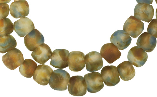 Translucent Krobo Glass Beads - 14Mm, African Trade Beads - alternate view