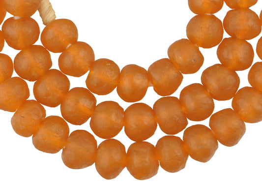 Uncommon Translucent Krobo Glass Beads - Ghana Trade Beads - alternate view