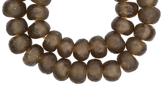 X-Large Translucent Krobo Glass Beads - Recycled African Trade Beads - alternate view