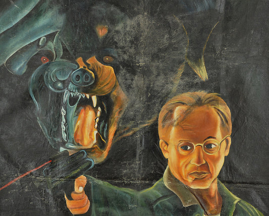 Man'S Best Friend - Ghanaian Hand-Painted Horror Movie Poster - alternate view