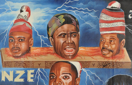 Nze Na Ozo Movie Poster - Authentic Hand-Painted Art From Ghana - alternate view
