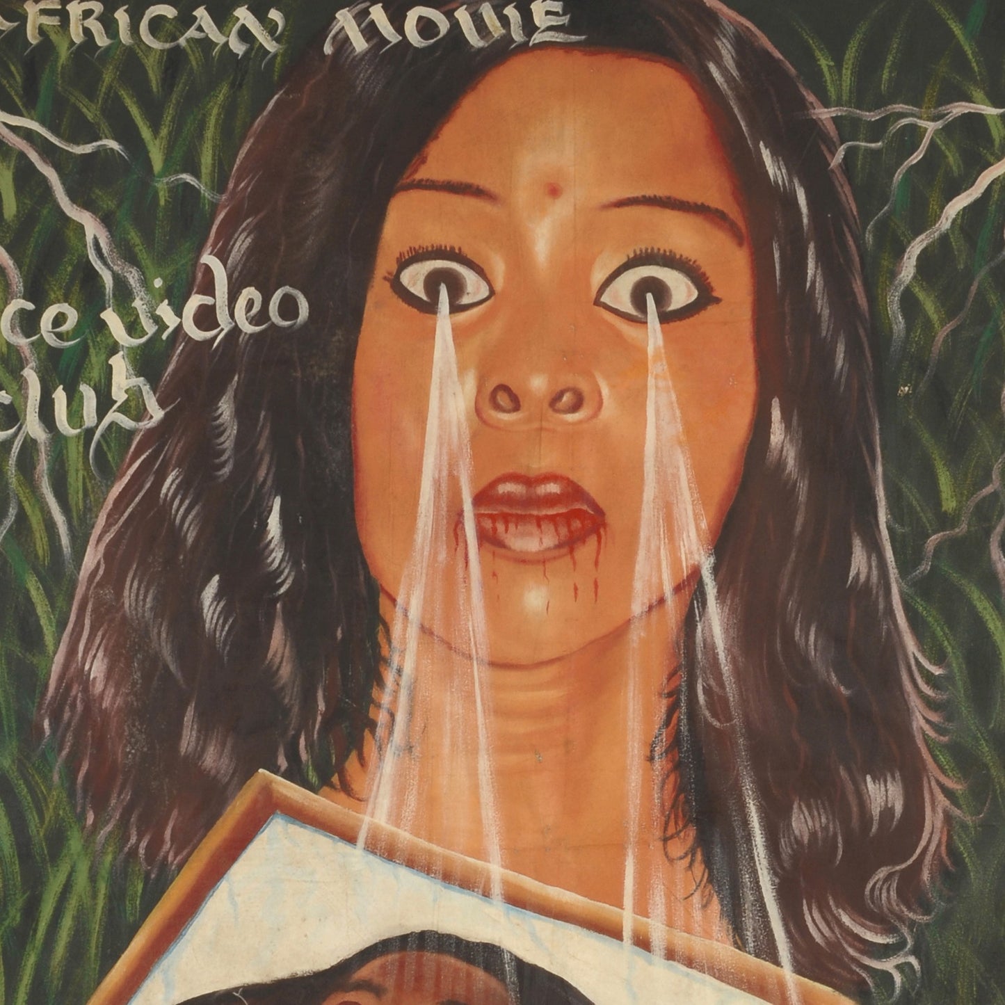 Samadora Movie Poster - Authentic Hand-Painted Ghanaian Art - close-up