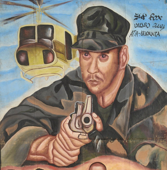 Soldier Boyz Movie Poster - Hand-Painted Ghanaian Art - alternate view