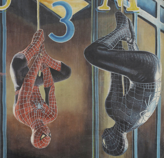 Spider Man 3 Movie Poster - Authentic Hand-Painted Art From Ghana - alternate view