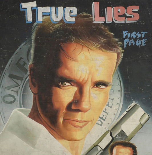 True Lies - Movie Poster Original Hand-Painted In Ghana - alternate view
