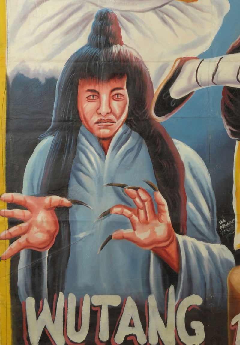 Wutang Prince Movie Poster - Hand Painted Authentic African Art - close-up