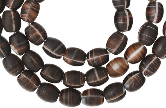 Vintage Oval Bohemian Glass Trade Beads 10Mm - Czech African History - alternate view