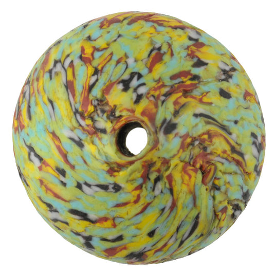 Large Bicone African Trade Beads - Recycled Glass From Ghana - alternate view