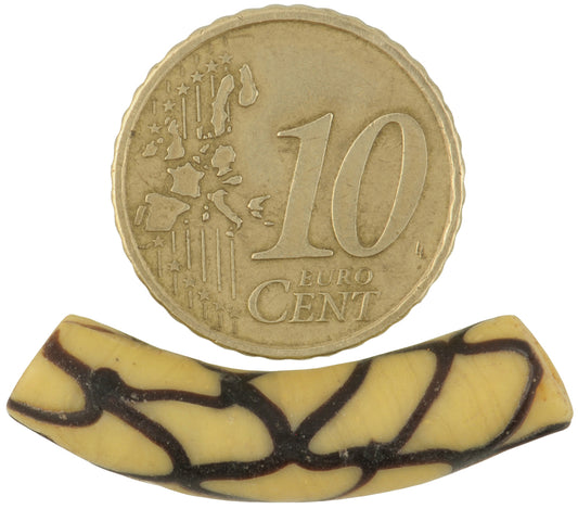 Rare Antique Rattle Snake Venetian Lampwork Glass Trade Bead, 31Mm - alternate view