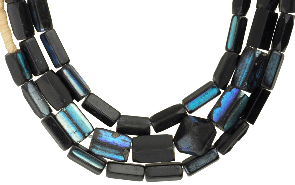 Old Fumed Bohemian Czech Glass African Trade Beads, 5-7Mm - alternate view