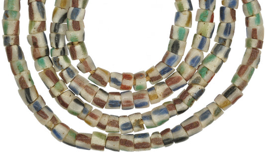 Old African Powder Glass Trade Beads | Ghana Recycled Krobo Beads - alternate view