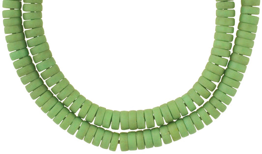 Vintage African Trade Beads - Old Czech Bohemian Glass Disks - alternate view