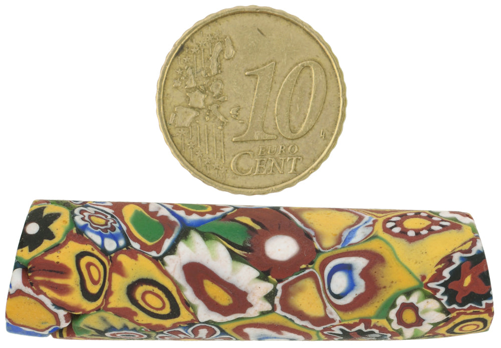 Antique Large Multimurrine Millefiori Venetian Glass Trade Bead - 49Mm - alternate view